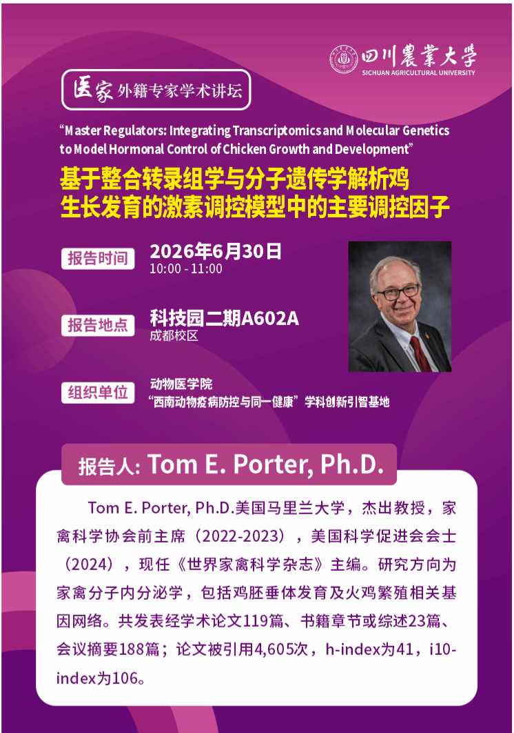 Master Regulators: Integrating Transcriptomics and Molecular Genetics to Model Hormonal Control of Chicken Growth and Development